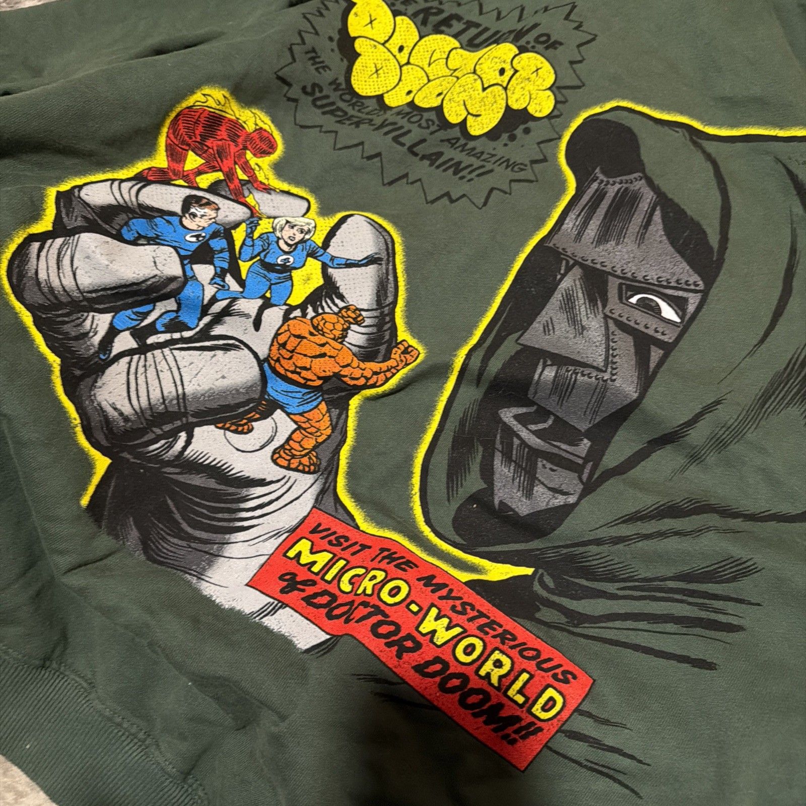 Culture Kings Marvel Doctor Doom Oversized Hoodie Large L — image 5 of 5